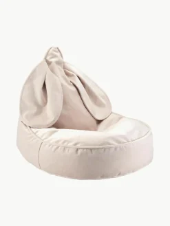 Kinder Wigiwama Kinder-Sitzsack Bunny aus Samt