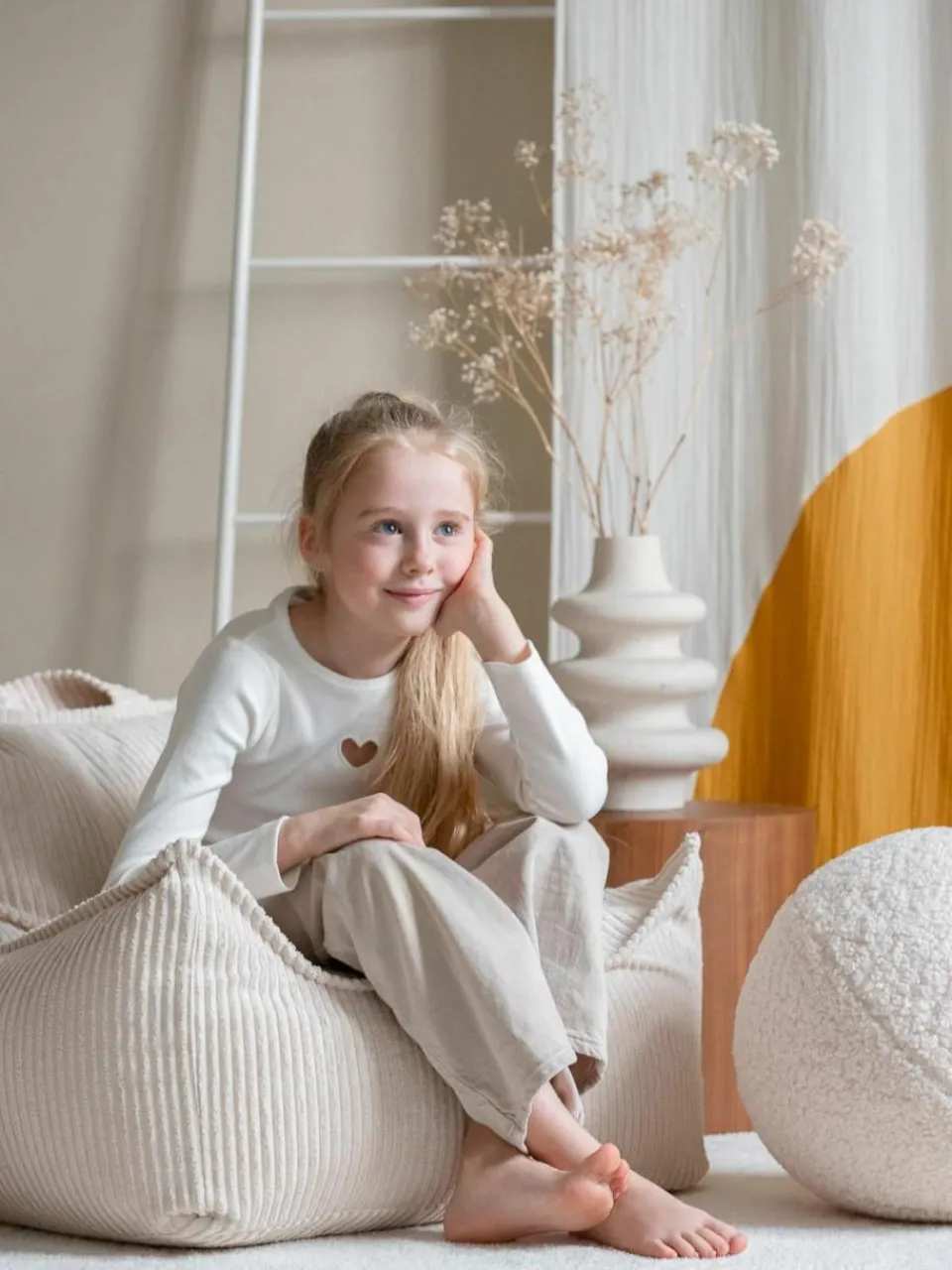 Kinder Wigiwama Kinder-Sitzsack Sugar aus Cord