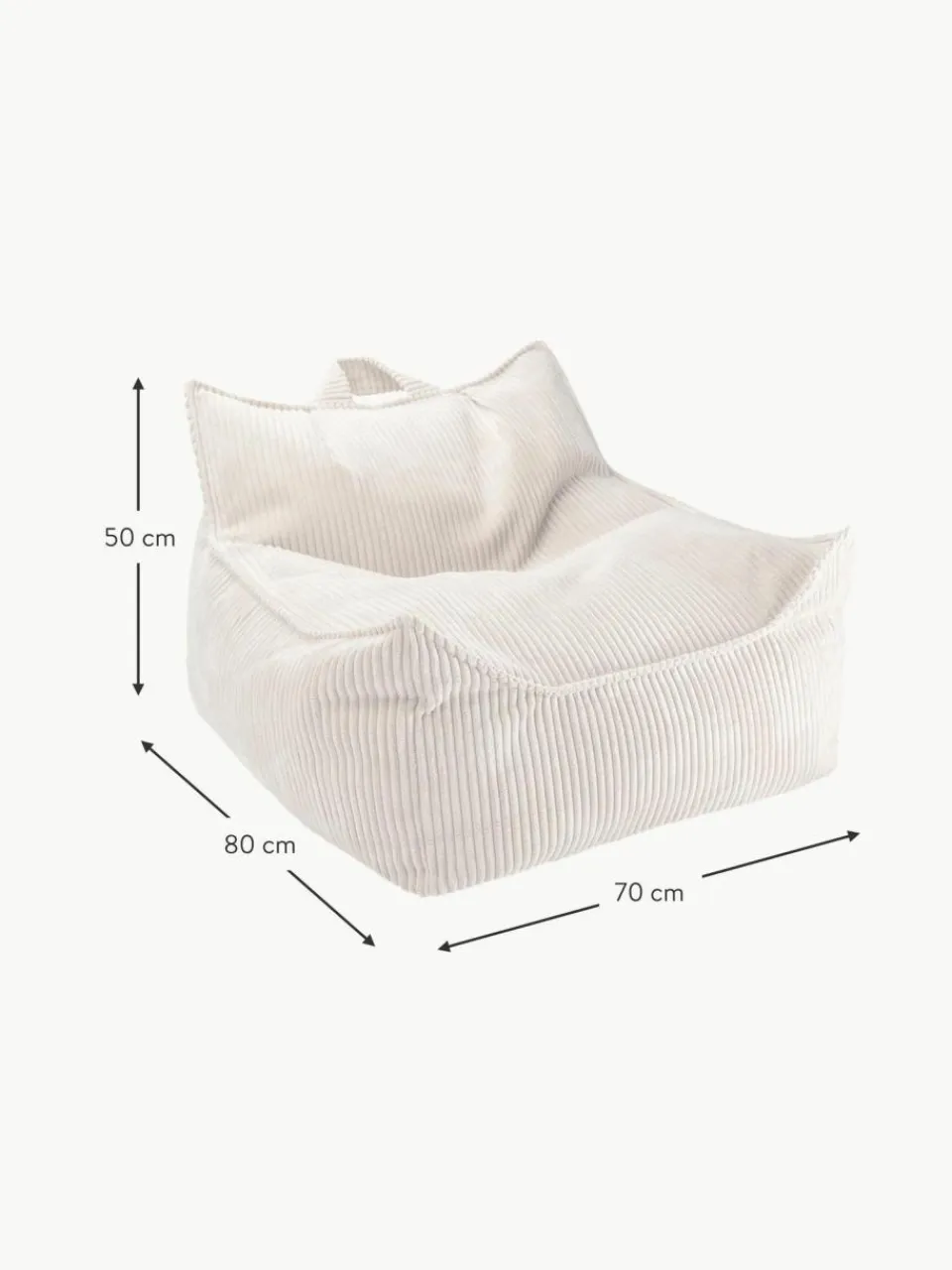Kinder Wigiwama Kinder-Sitzsack Sugar aus Cord