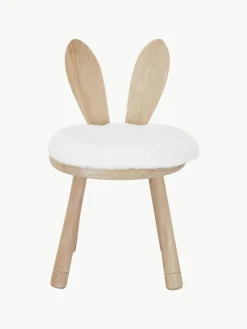 Kinder Westwing Kinderstuhl Bunny aus Gummibaumholz mit Sitzkissen