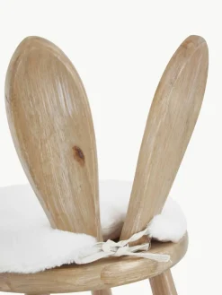 Kinder Westwing Kinderstuhl Bunny aus Gummibaumholz mit Sitzkissen
