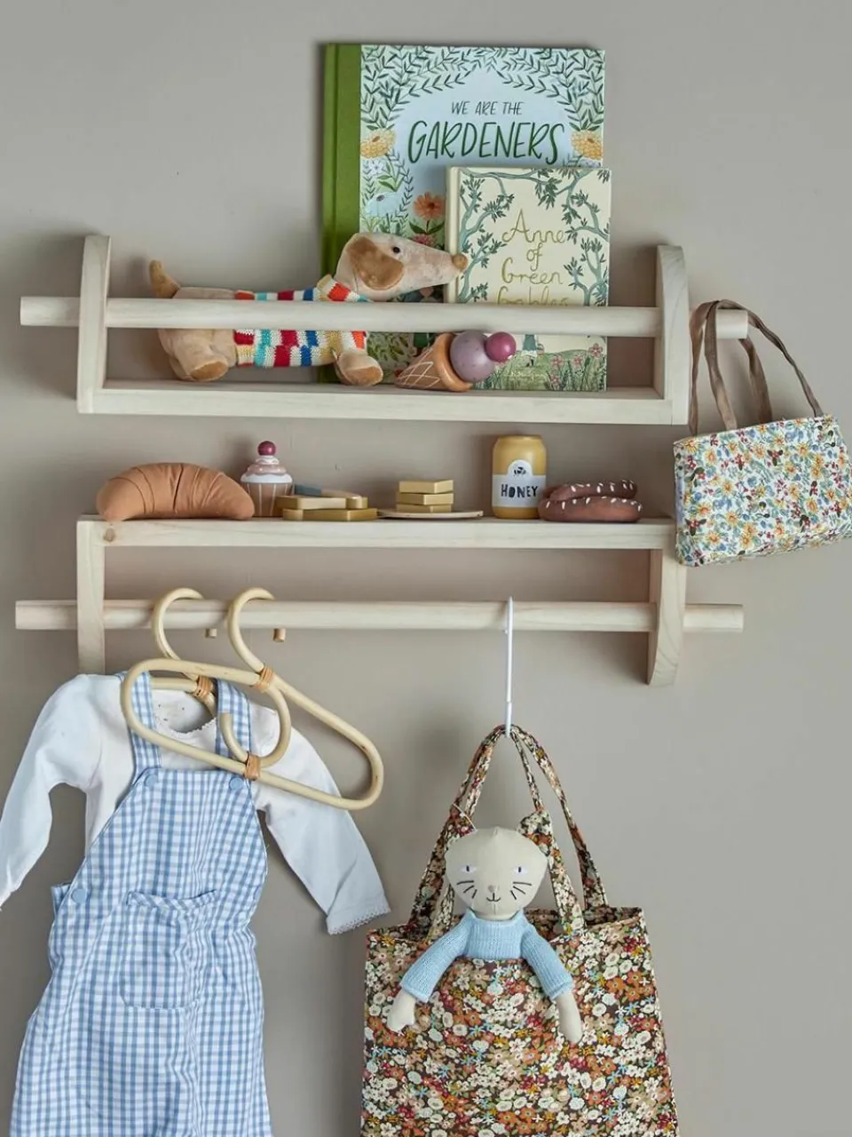 Kinder Bloomingville mini Kinder-Wandregal Mingus aus Paulowniaholz