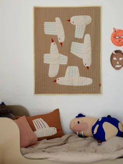 Kinder ferm LIVING Kids Kissen Bird aus Bio-Baumwolle