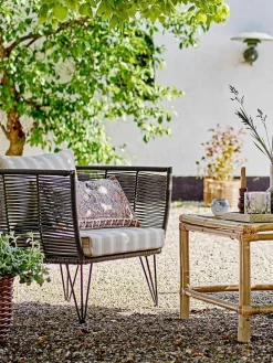 Bloomingville Kissen Emalie mit Ornament-Muster