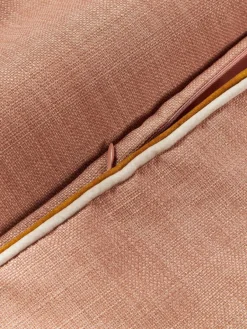 Westwing Collection Kissenhülle Cressida mit zweifarbiger Kederumrandung
