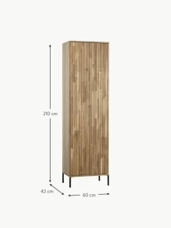 Westwing Kleiderschrank Avourio aus mit geriffelter Front