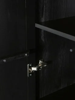 Westwing Kleiderschrank Avourio aus Kiefernholz mit geriffelter Front