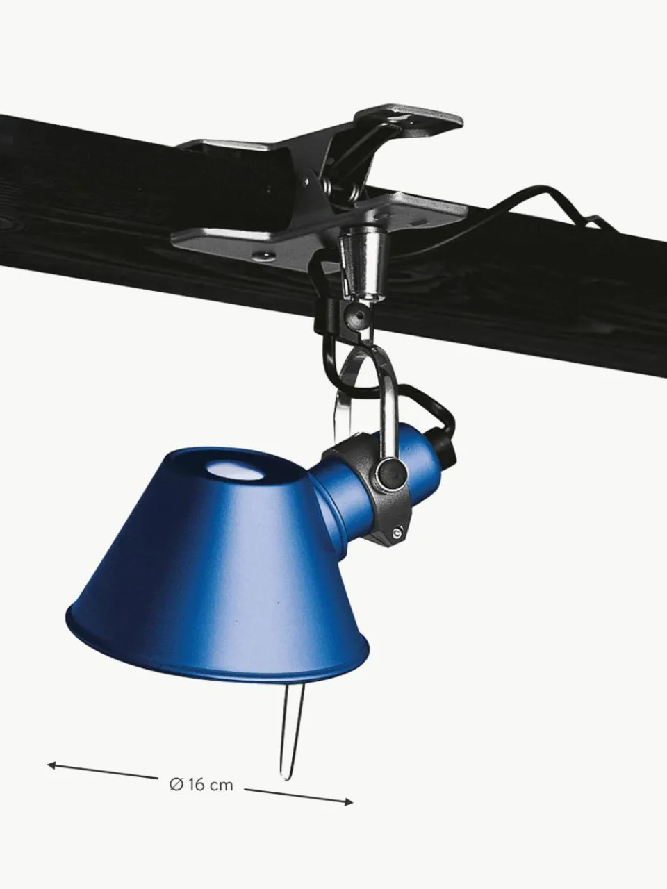 Artemide Kleine Klemm-Schreibtischlampe Tolomeo Micro Pinza