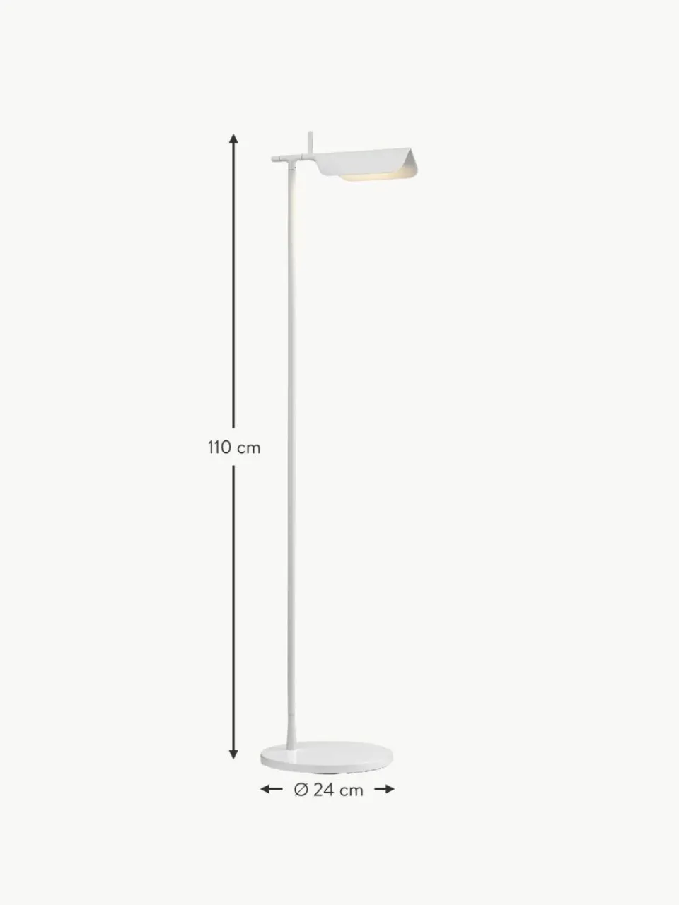 Flos Kleine LED-Leselampe Tab, dimmbar