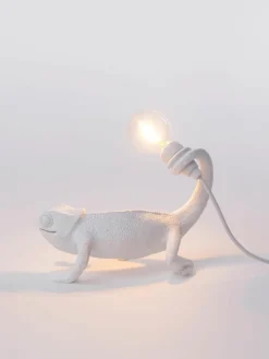 Seletti Kleine LED-Tischlampe Chameleon mit USB-Anschluss