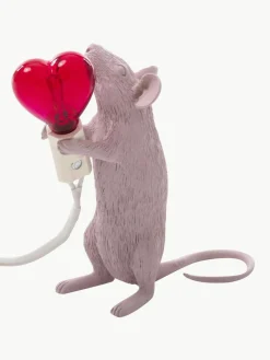 Seletti Kleine LED-Tischlampe Mouse mit USB-Anschluss