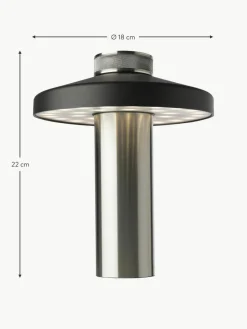 Sompex Kleine mobile LED-Außenleuchte Turn, dimmbar