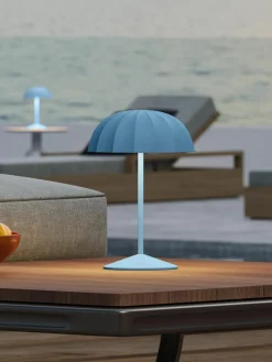 Sompex Kleine mobile LED-Außentischlampe Ombrellino, dimmbar