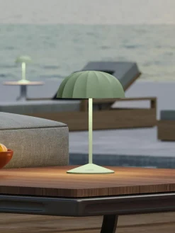 Sompex Kleine mobile LED-Außentischlampe Ombrellino, dimmbar