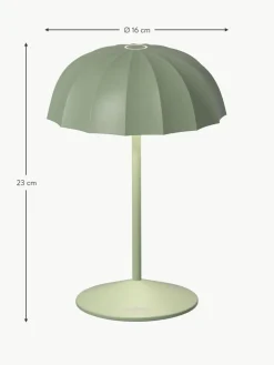 Sompex Kleine mobile LED-Außentischlampe Ombrellino, dimmbar