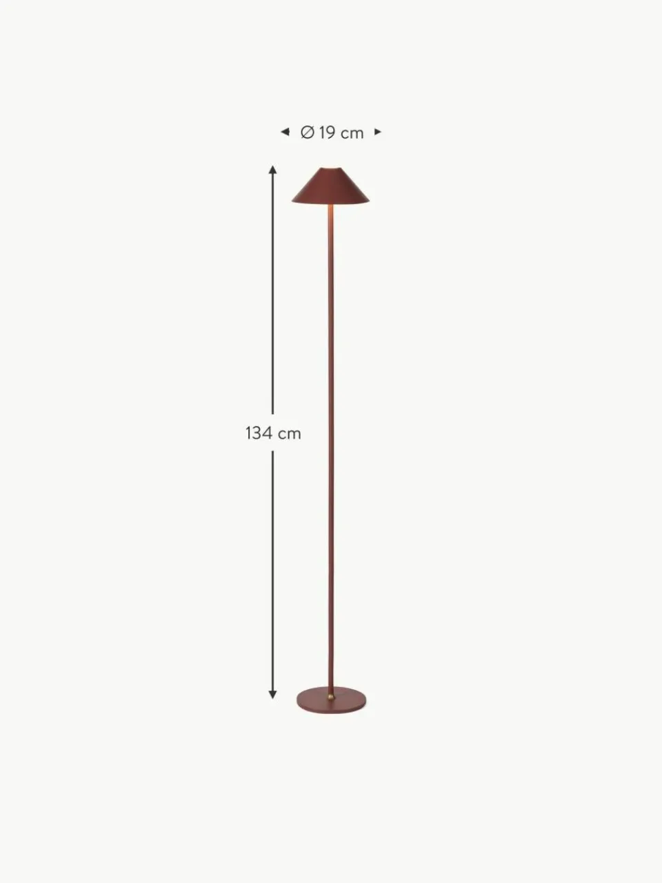 Halo Design Kleine mobile LED-Stehlampe Hygge, dimmbar