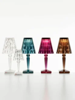 Kartell Kleine mobile LED-Tischlampe Battery, H 26 cm