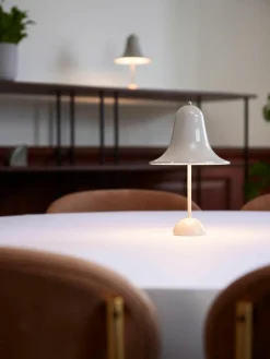Verpan Kleine mobile LED-Tischlampe Pantop, Design Verner Panton