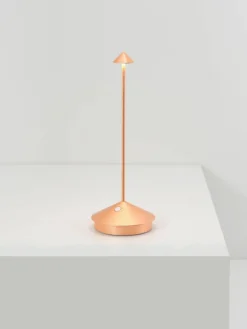 Zafferano Kleine mobile LED-Tischlampe Pina, dimmbar