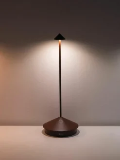 Zafferano Kleine mobile LED-Tischlampe Pina, dimmbar