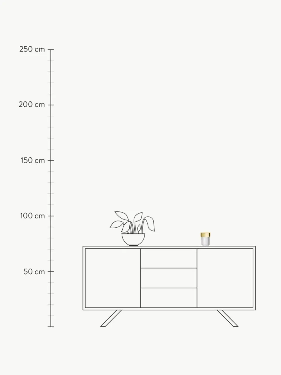 Flos Kleine mobile Tischlampe Last Order, dimmbar