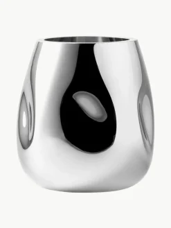 Westwing Collection Kleine mundgeblasene Glas-Vase Mirror, H 17 cm