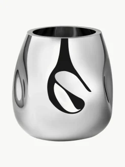 Westwing Collection Kleine mundgeblasene Glas-Vase Mirror, H 17 cm