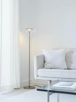 Nuura Kleine mundgeblasene LED-Stehlampe Blossi, dimmbar