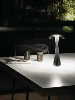 Kartell Kleine Outdoor LED-Tischlampe Space, mobil