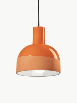 Ferroluce Kleine Pendelleuchte Caxixi, handgefertigt
