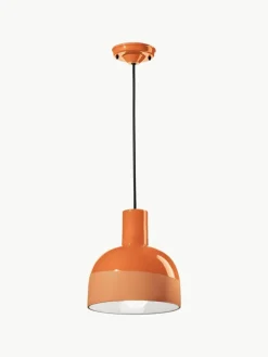 Ferroluce Kleine Pendelleuchte Caxixi, handgefertigt