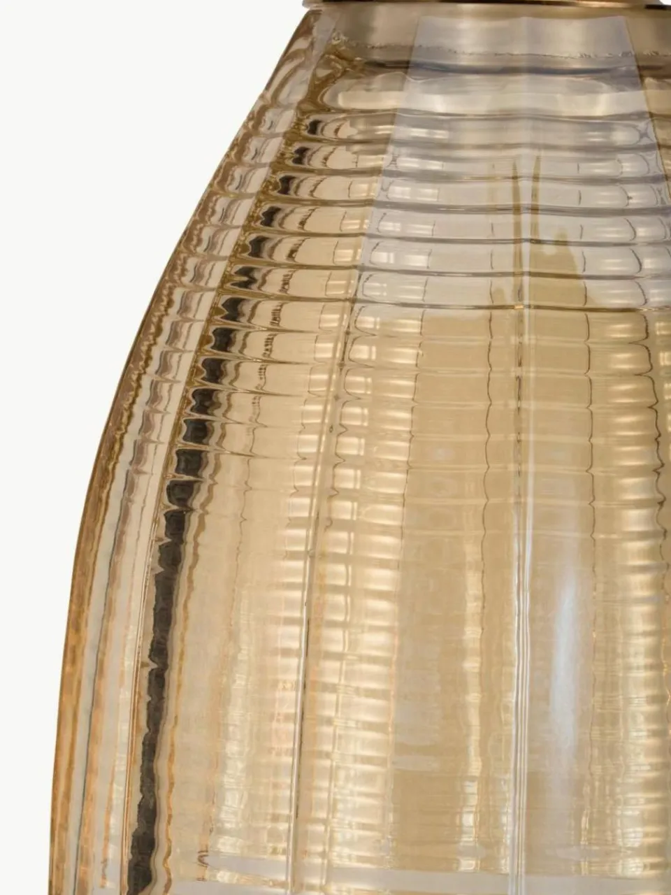Westwing Kleine Pendelleuchte Gleaming Gold aus Glas