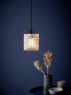 Westwing Kleine Pendelleuchte Hollywood aus Glas