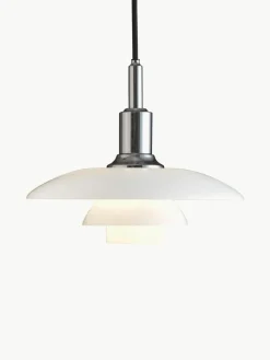 Louis Poulsen Kleine Pendelleuchte PH 3/2, mundgeblasen