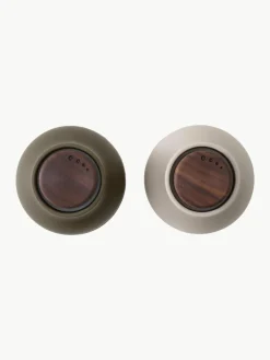 Audo Copenhagen Kleine Salz- & Pfeffermühle Bottle Grinder mit Walnussholzdeckel, 2er-Set