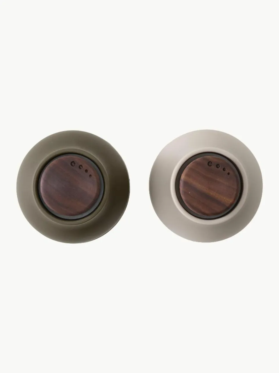 Audo Copenhagen Kleine Salz- & Pfeffermühle Bottle Grinder mit Walnussholzdeckel, 2er-Set