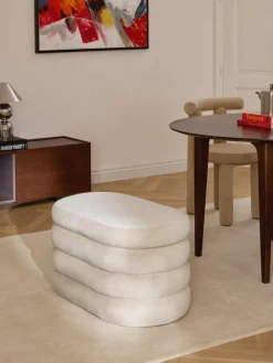 Westwing Collection Kleine Samt-Polsterbank Alto mit Stauraum
