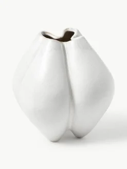 Westwing Collection Kleine Vase Frida aus Steingut, H 19 cm