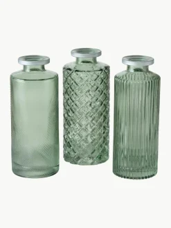 Westwing Kleine Vasen Adore aus Glas, 3er-Set