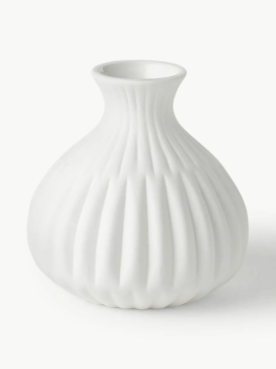 Westwing Collection Kleine Vasen Palo aus Porzellan, 3er-Set
