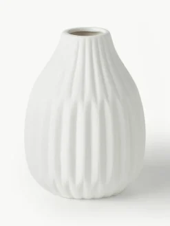 Westwing Collection Kleine Vasen Palo aus Porzellan, 3er-Set