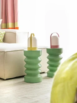 HKLIVING Kleiner Beistelltisch Stoneware