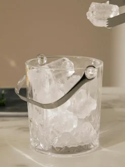 Aida Kleiner Eiseimer Harvey mit Eiszange und Kristallrelief