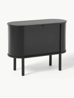 Westwing Collection Kleines Sideboard Calary mit geriffelter Front