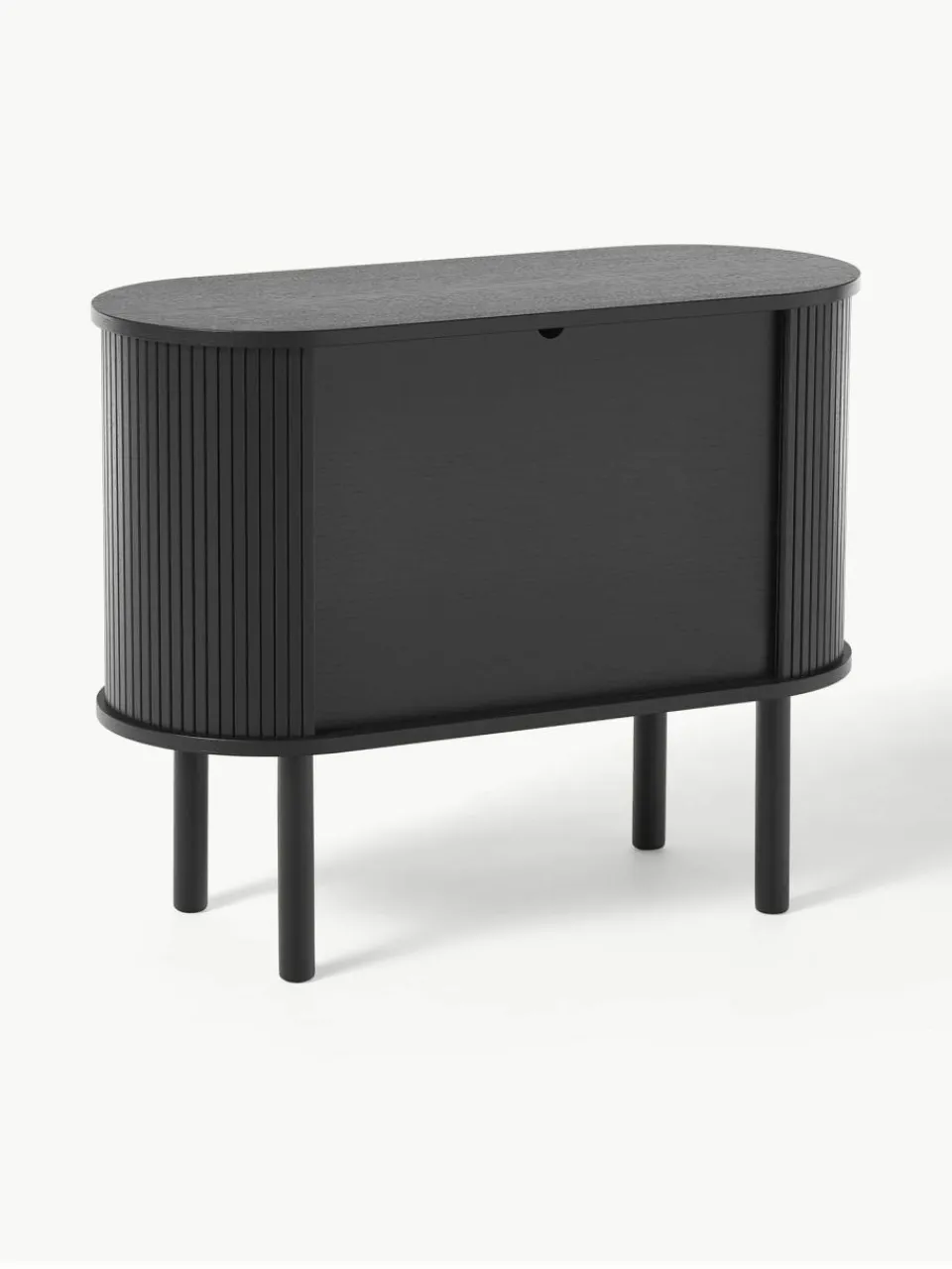 Westwing Collection Kleines Sideboard Calary mit geriffelter Front
