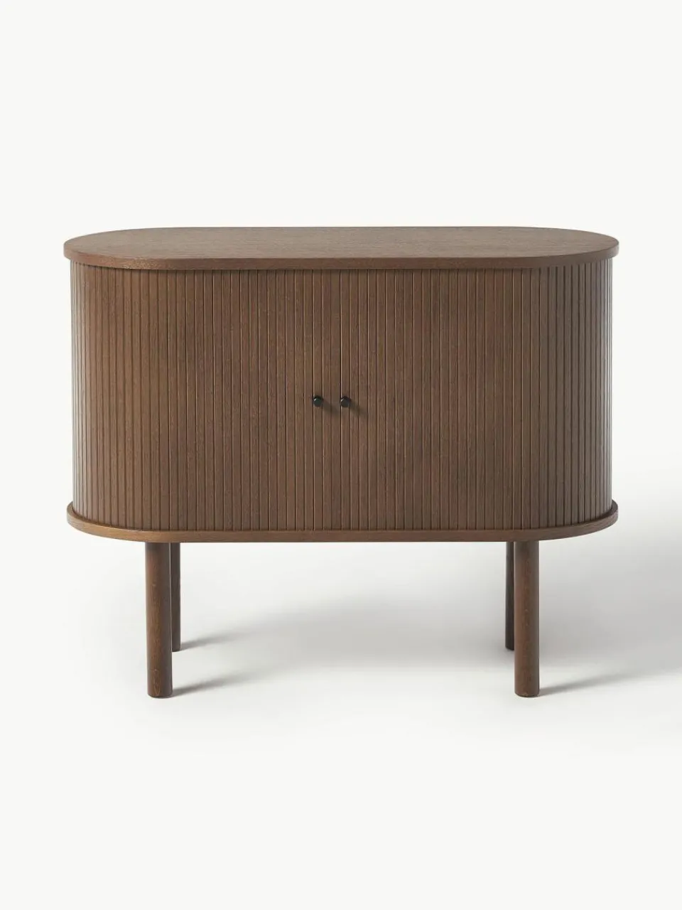 Westwing Collection Kleines Sideboard Calary mit geriffelter Front