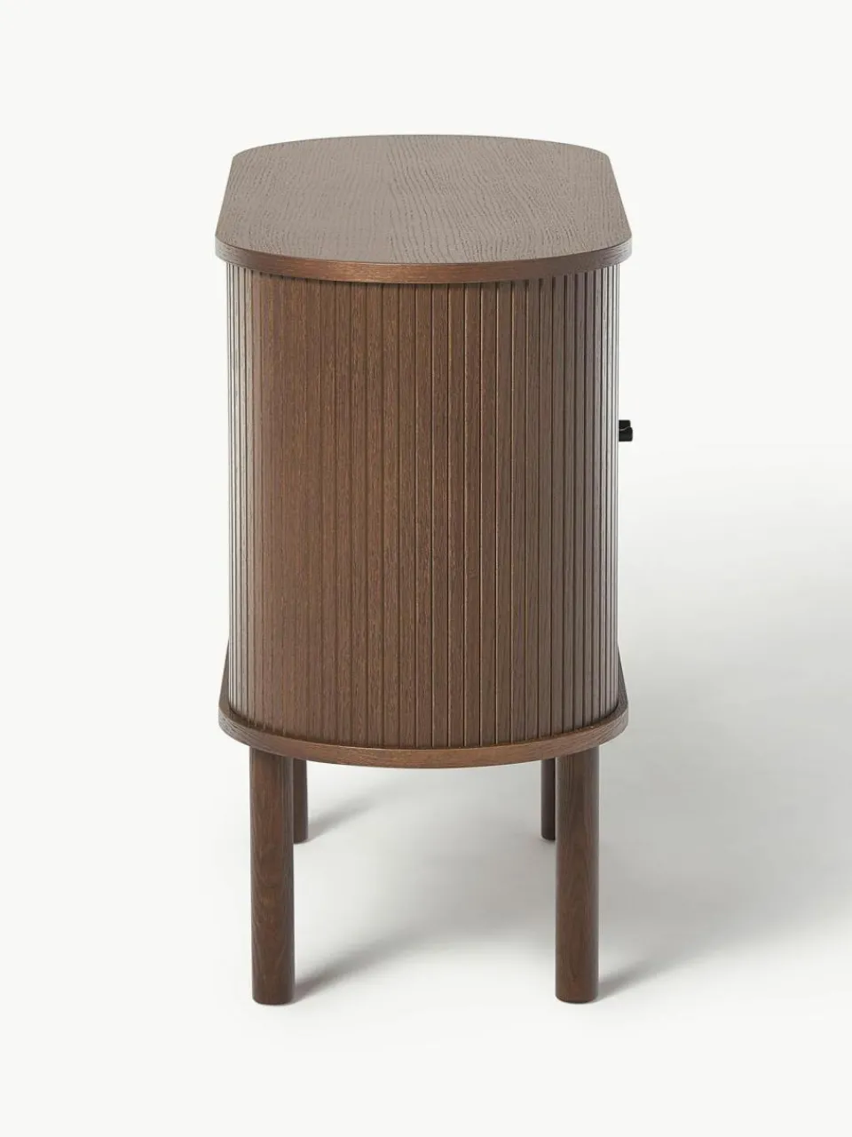 Westwing Collection Kleines Sideboard Calary mit geriffelter Front