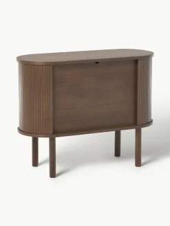 Westwing Collection Kleines Sideboard Calary mit geriffelter Front