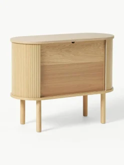 Westwing Collection Kleines Sideboard Calary mit geriffelter Front