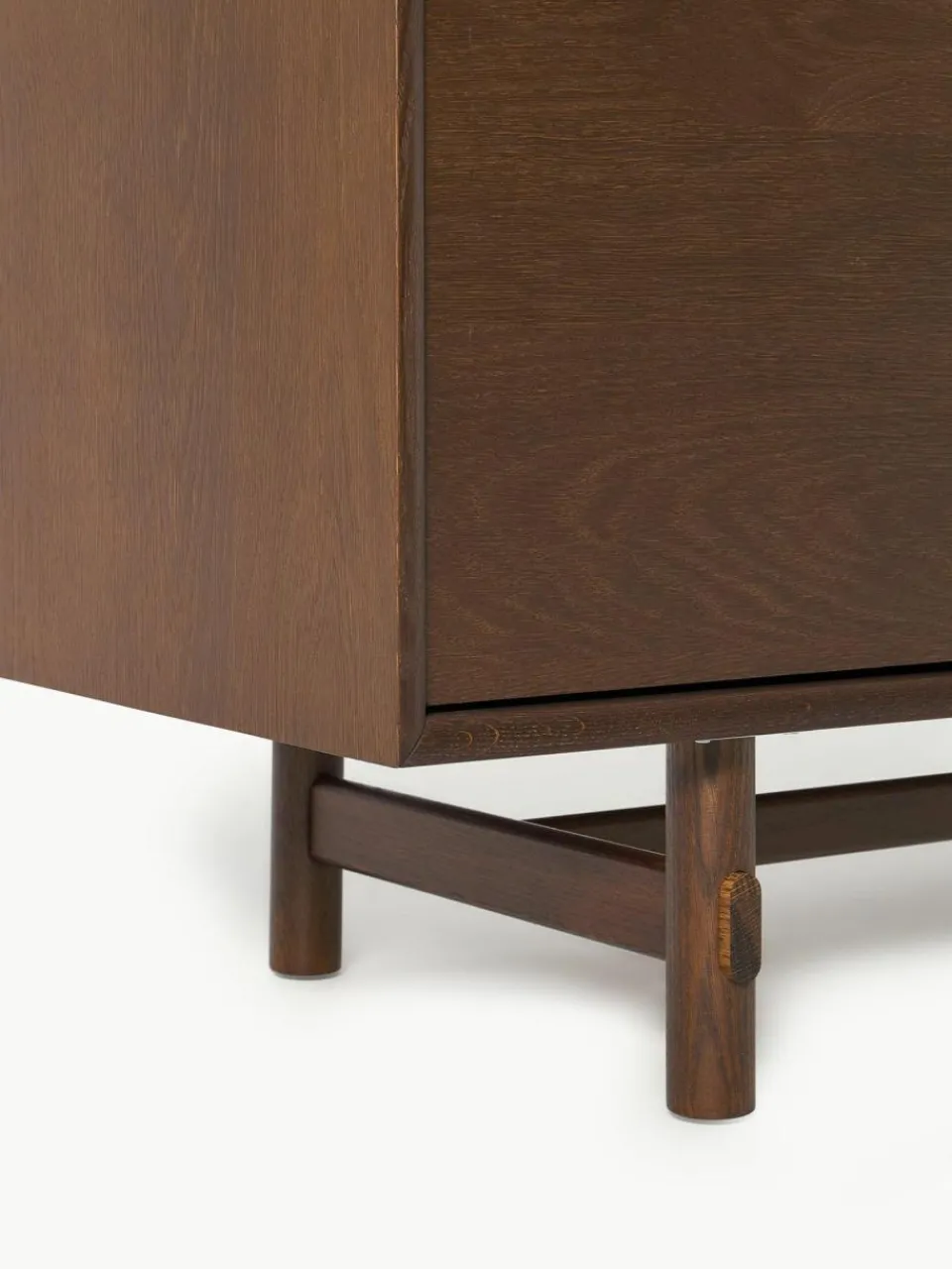 Westwing Collection Kleines Sideboard Diana aus Eichenholz